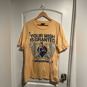 Coney Island Picnic Orange Graphic Puff Print Tee Size XL